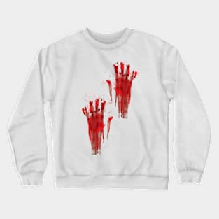 Bloody Hand Halloween Crewneck Sweatshirt